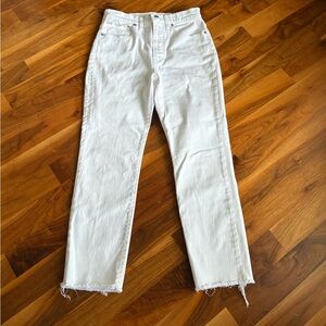 Madewell the perfect vintage white Jeans, ECU